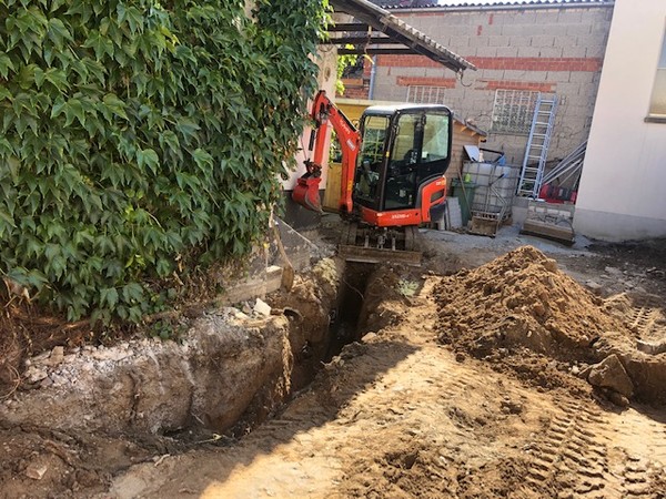 Drainage verlegen Firma Welz Drainage verlegen Firma Welz