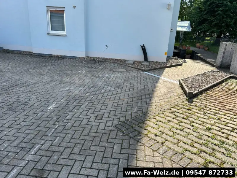 Fertige Pflasterfläche - Firma Welz